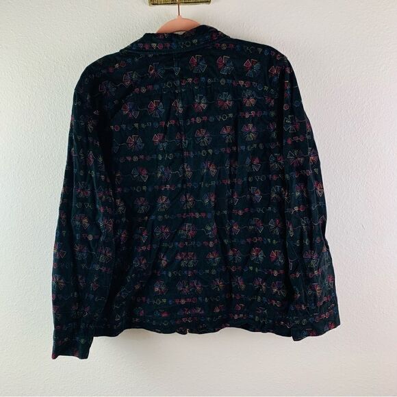 CJ Banks Black Rainbow Embroidered Jacket - Picture 2 of 4